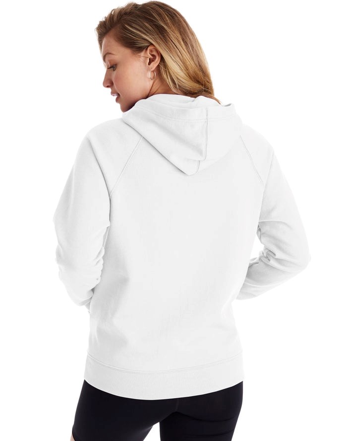 Champion Powerblend Hoodie Dam Vita | 8314695-KW