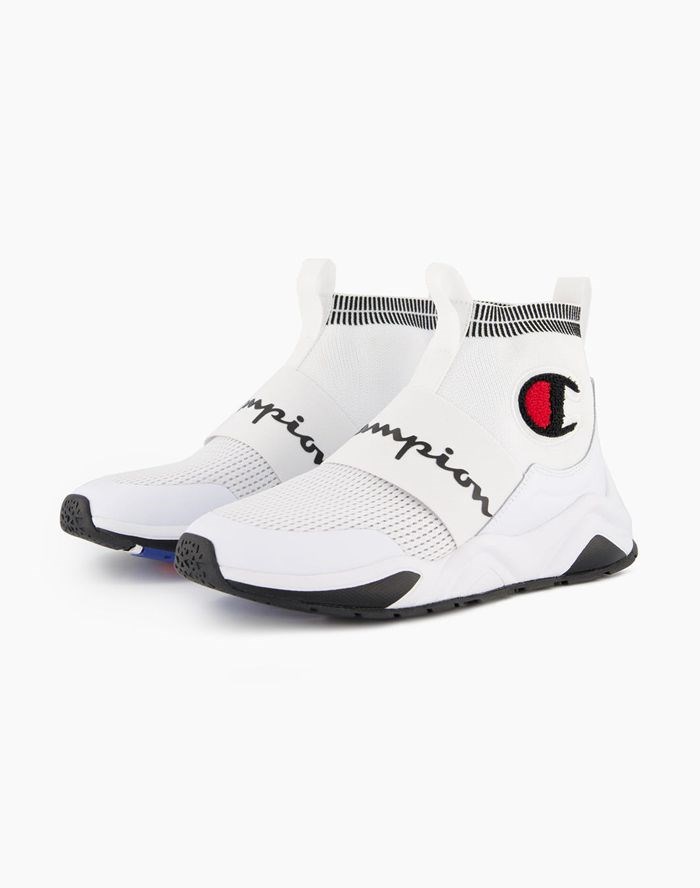 Champion Rally C Logo Sock Runner Sneakers Dam Vita | 8531796-AE