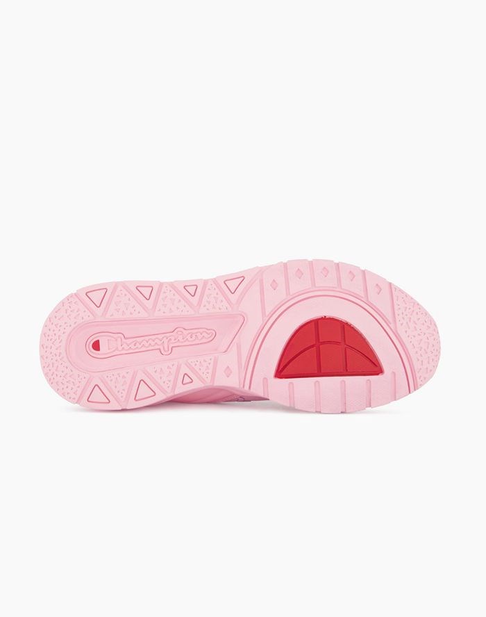 Champion Rally C Patch Sock Runner Sneakers Dam Rosa | 1592403-KP