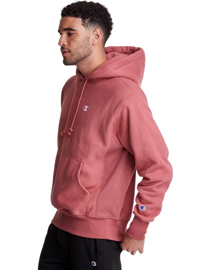 Champion Reverse Weave All Over Print Hoodie Herr Korall | 5016938-RL