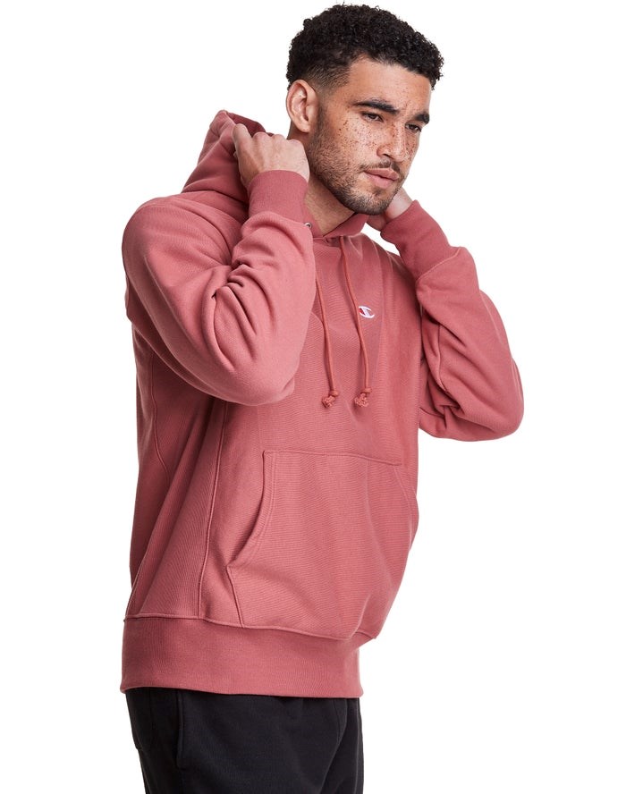 Champion Reverse Weave All Over Print Hoodie Herr Korall | 5016938-RL