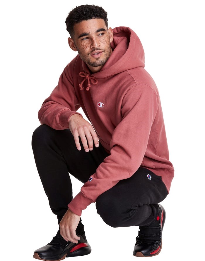 Champion Reverse Weave All Over Print Hoodie Herr Korall | 5016938-RL