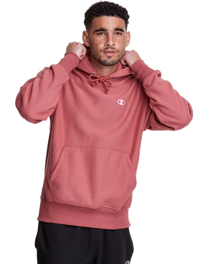 Champion Reverse Weave All Over Print Hoodie Herr Korall | 5016938-RL