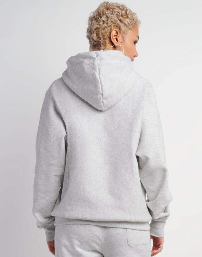 Champion Reverse Weave Boyfriend Jacka Dam Grå | 9186043-VS