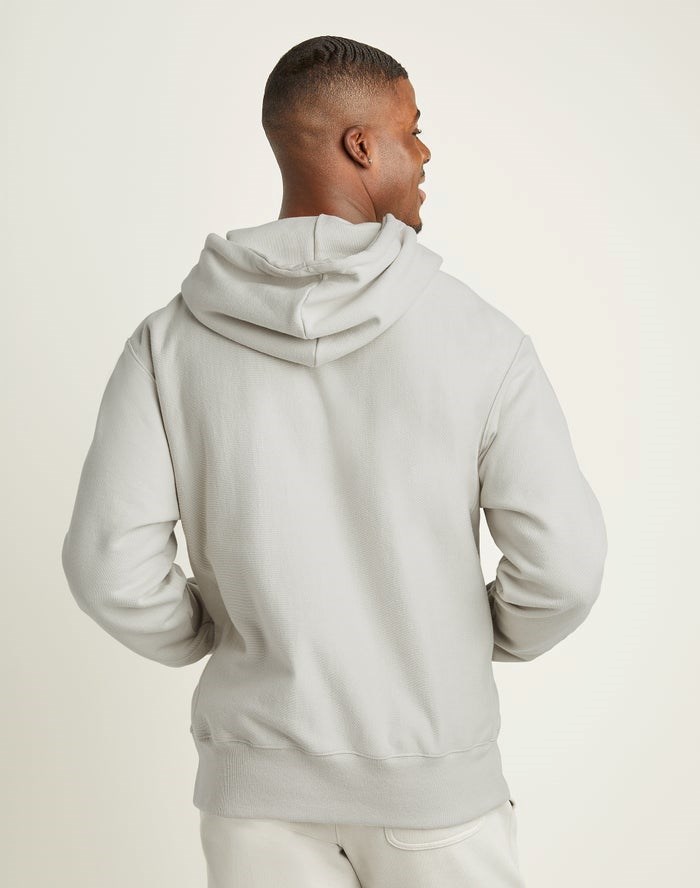 Champion Reverse Weave C Logo Hoodie Herr Grå | 1820569-YN