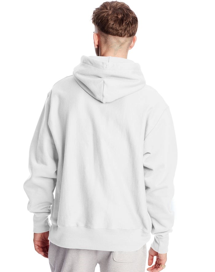 Champion Reverse Weave C Logo Hoodie Herr Vita | 2961584-KZ