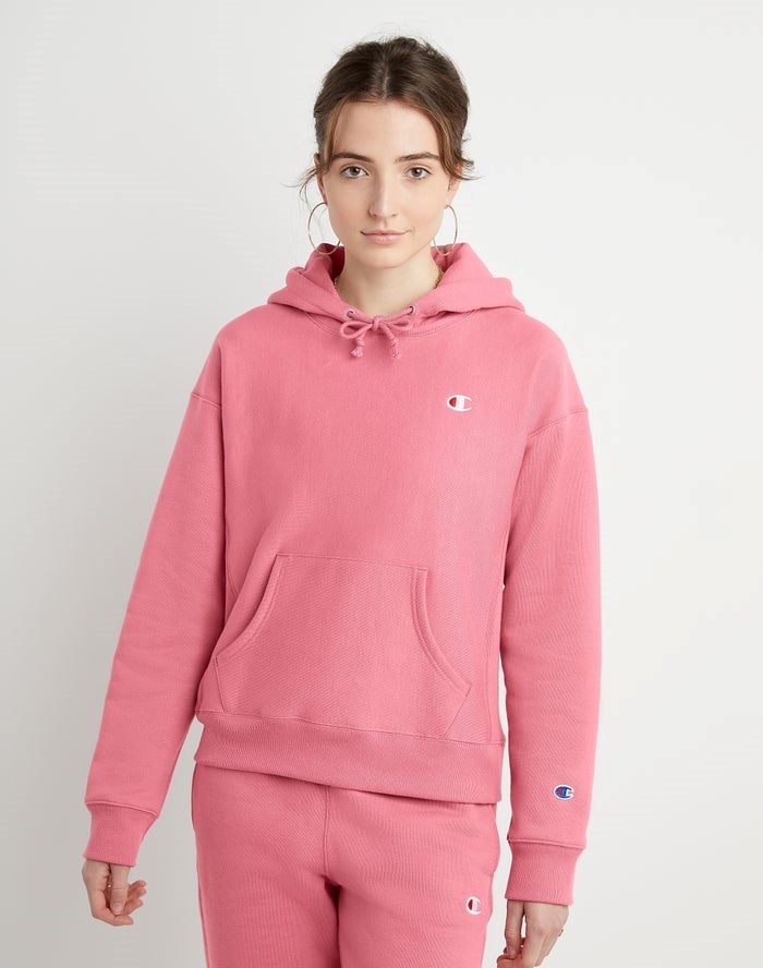 Champion Reverse Weave C Logo Sweatpants Dam Rosa | 3750916-VM