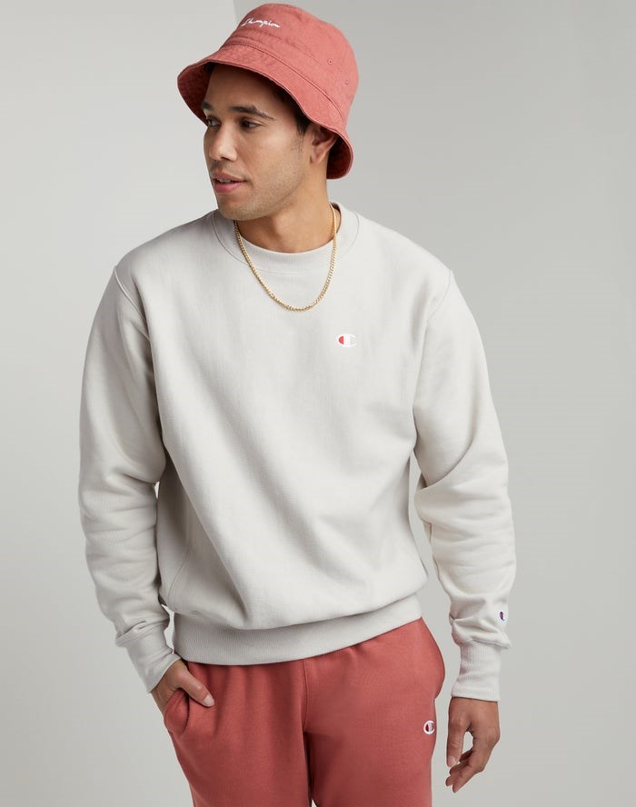 Champion Reverse Weave Crew Tröjor Herr Grå | 6281097-PT