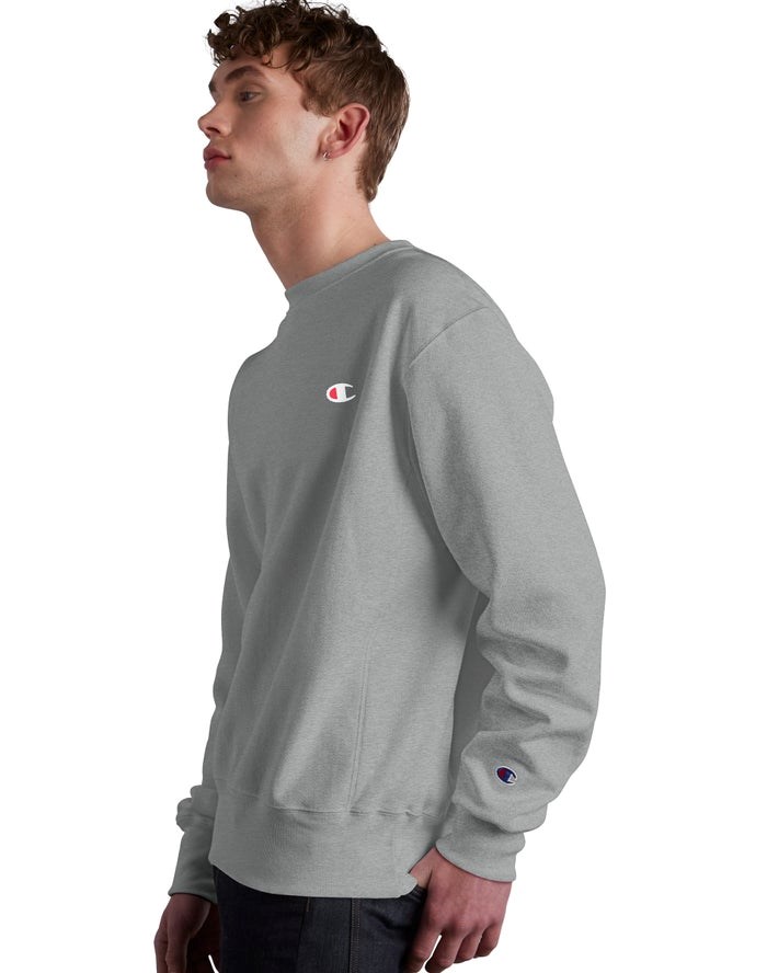 Champion Reverse Weave Crew Tröjor Herr Grå | 6815403-HR