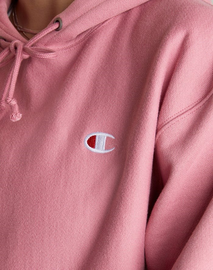 Champion Reverse Weave Cropped Cut-Off C Logo Sweatpants Dam Rosa | 3517486-AV