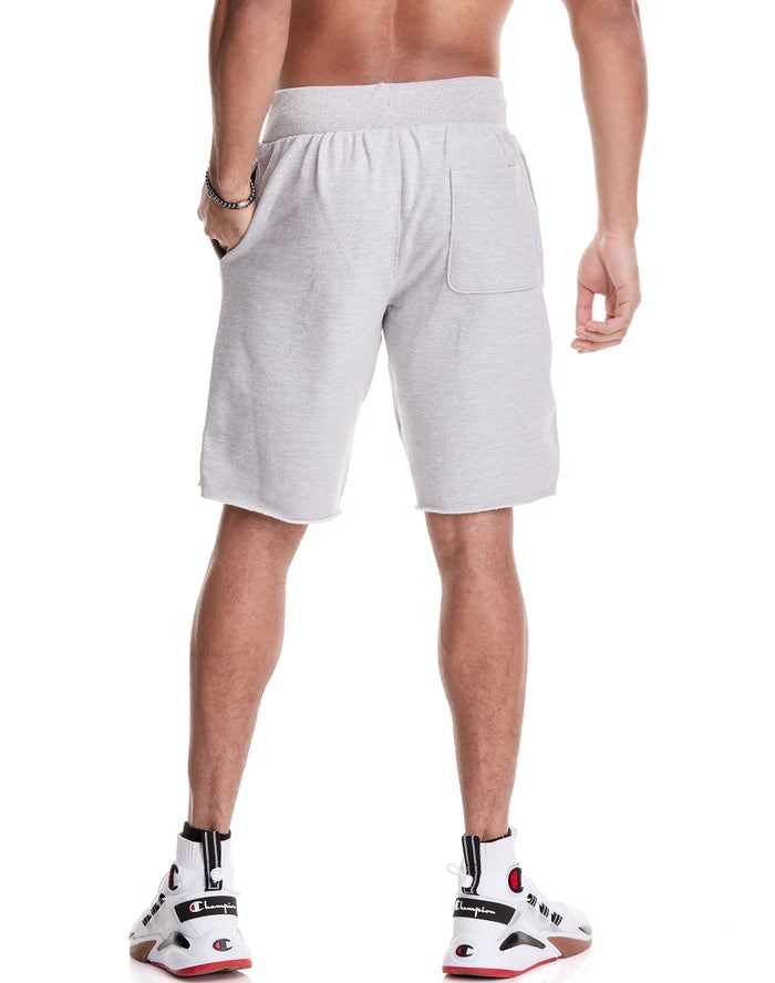 Champion Reverse Weave Cut-Off Lunar C With Lanterns Shorts Herr Grå | 9643780-FI