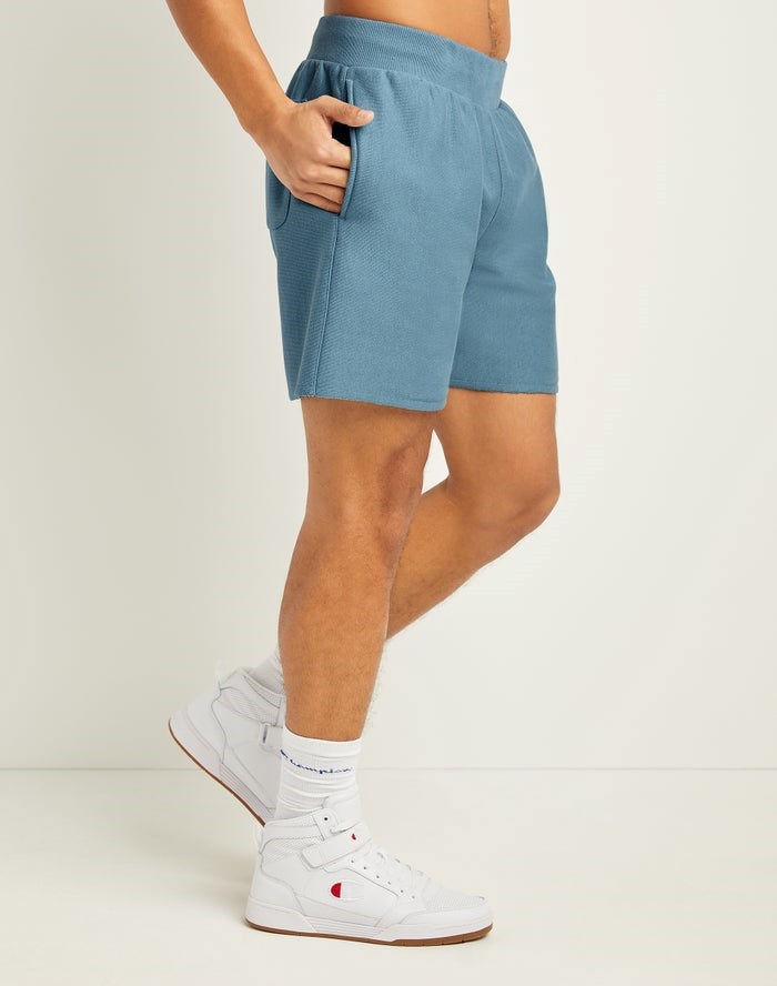 Champion Reverse Weave Cut-Off Shorts Herr Blå | 2716598-YA