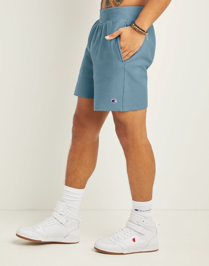 Champion Reverse Weave Cut-Off Shorts Herr Blå | 2716598-YA