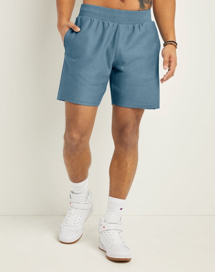 Champion Reverse Weave Cut-Off Shorts Herr Blå | 2716598-YA