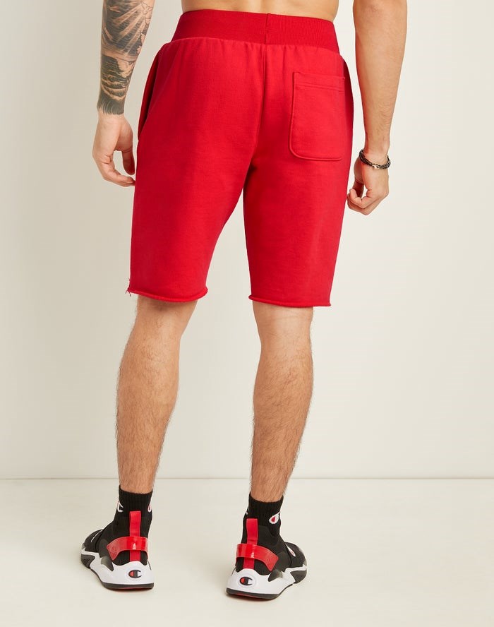 Champion Reverse Weave Cut-Off Shorts Herr Röda | 2753849-XD