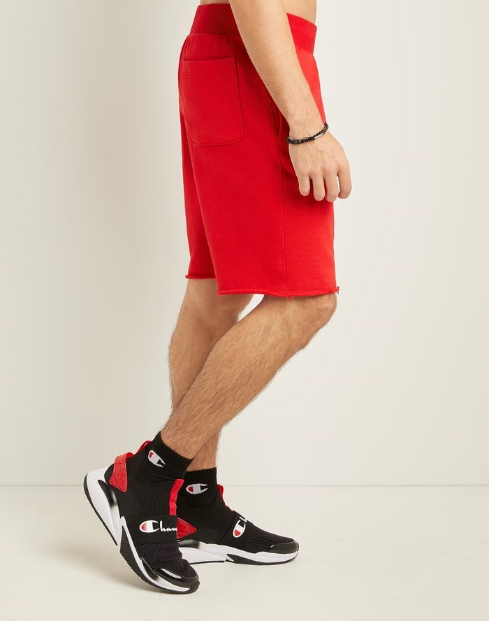 Champion Reverse Weave Cut-Off Shorts Herr Röda | 2753849-XD