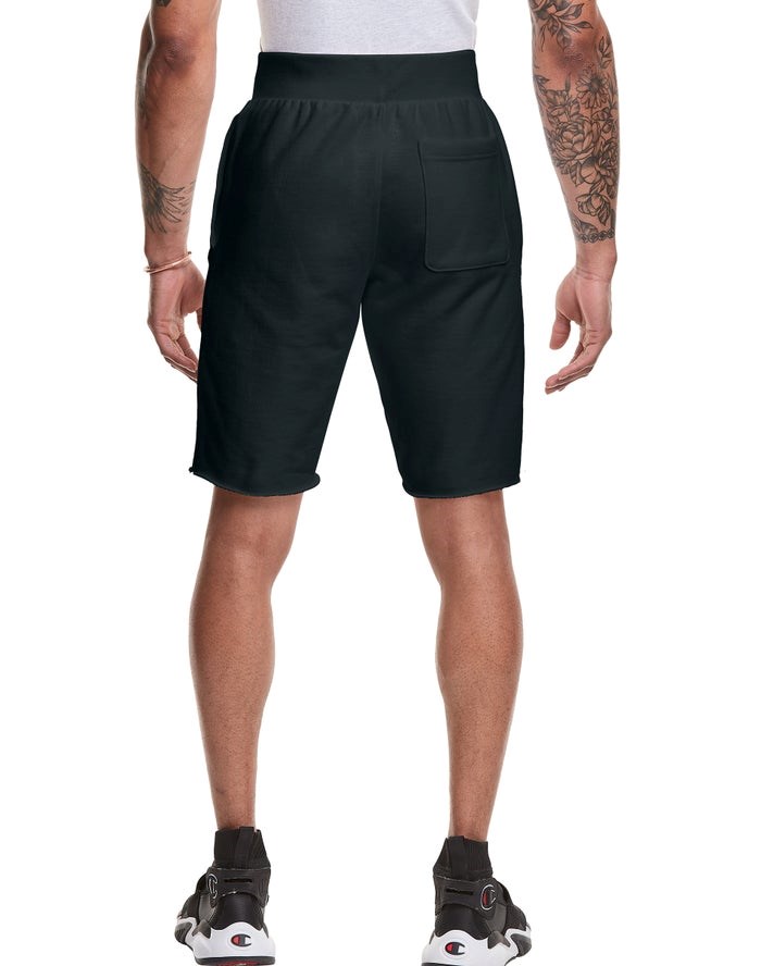 Champion Reverse Weave Cut-Off Shorts Herr Svarta | 4853710-IP