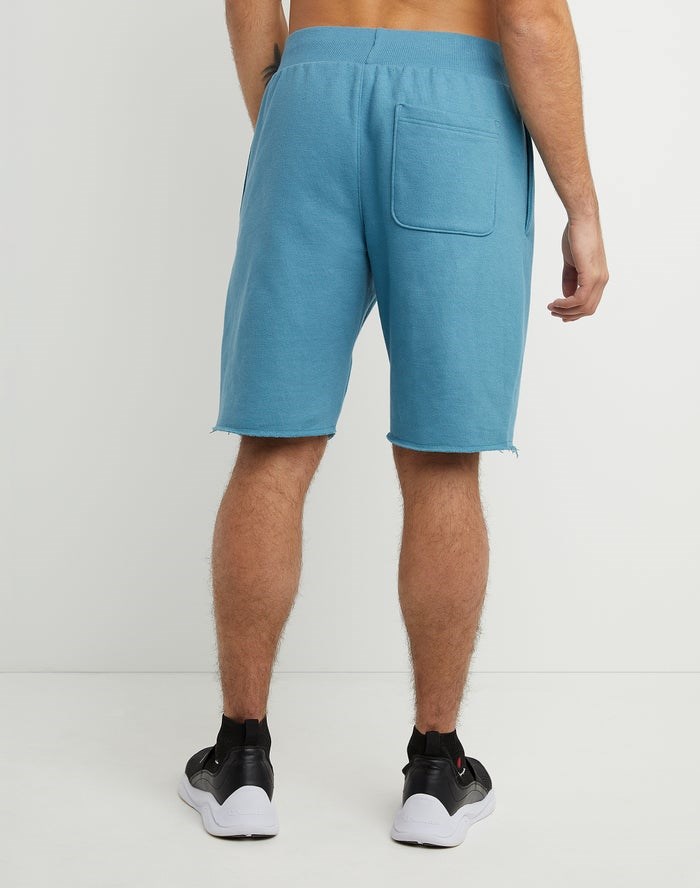 Champion Reverse Weave Cut-Off Shorts Herr Blå | 8051796-CO