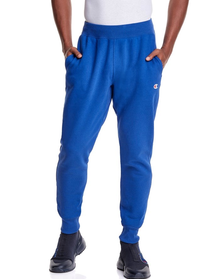 Champion Reverse Weave Sweatpants Herr Blå | 3815294-BZ