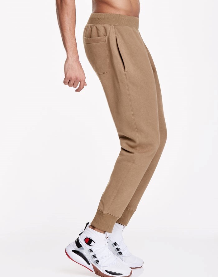 Champion Reverse Weave Sweatpants Herr Khaki | 9478265-JY