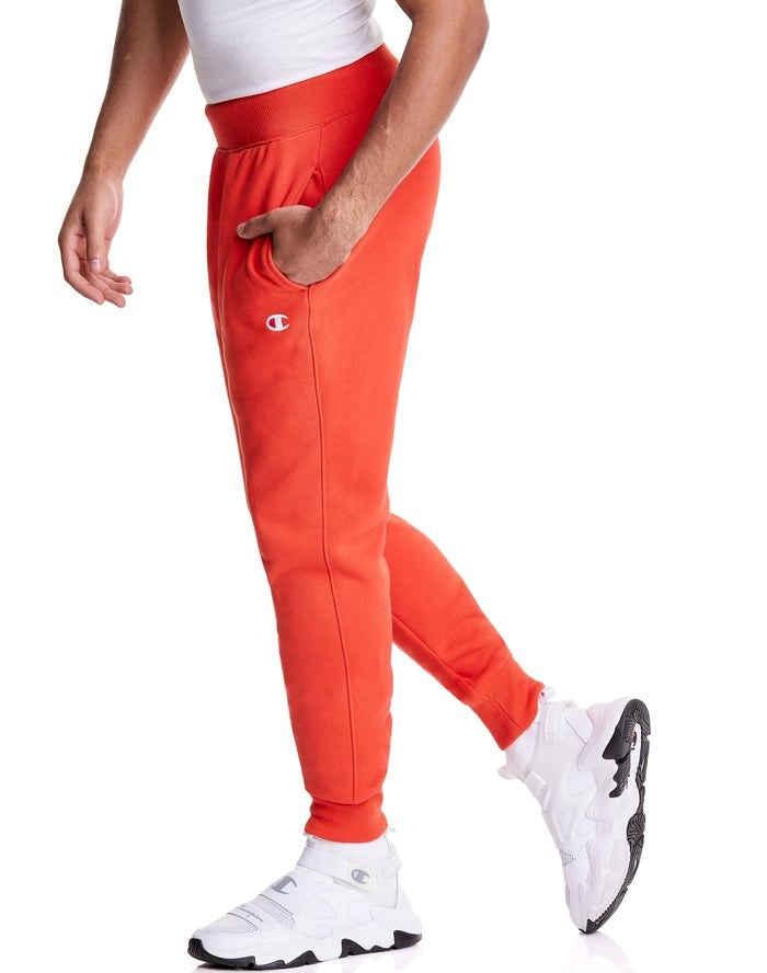 Champion Reverse Weave Sweatpants Herr Orange | 5781409-UE