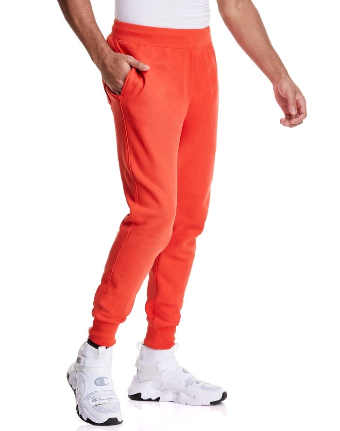 Champion Reverse Weave Sweatpants Herr Orange | 5781409-UE