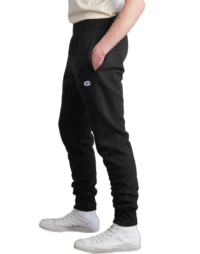 Champion Reverse Weave Sweatpants Herr Svarta | 8695417-DK