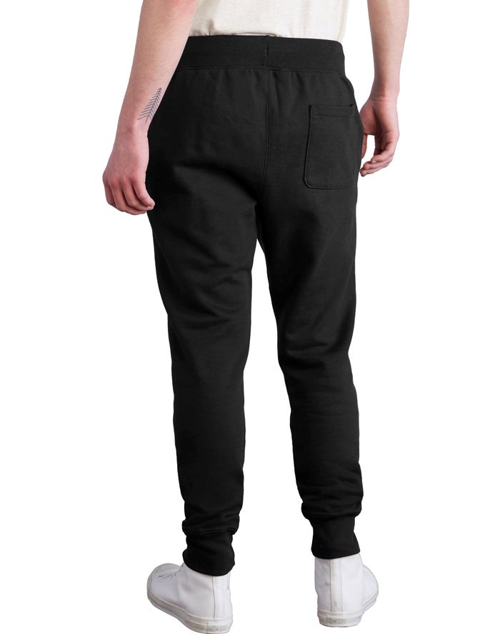 Champion Reverse Weave Sweatpants Herr Svarta | 8695417-DK