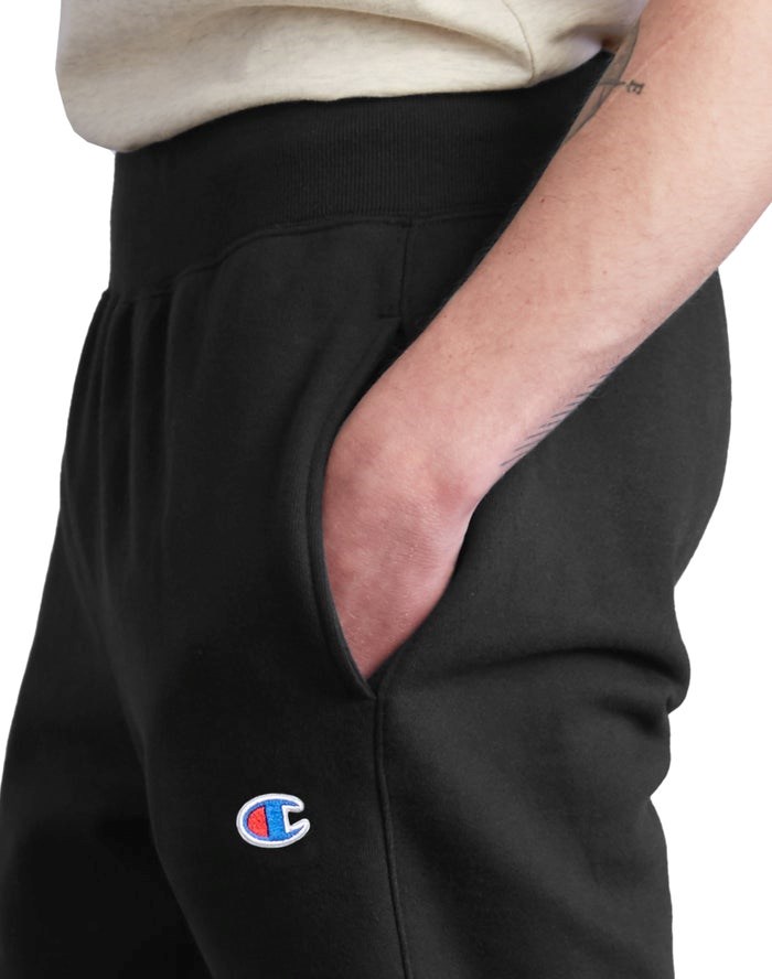 Champion Reverse Weave Sweatpants Herr Svarta | 8695417-DK