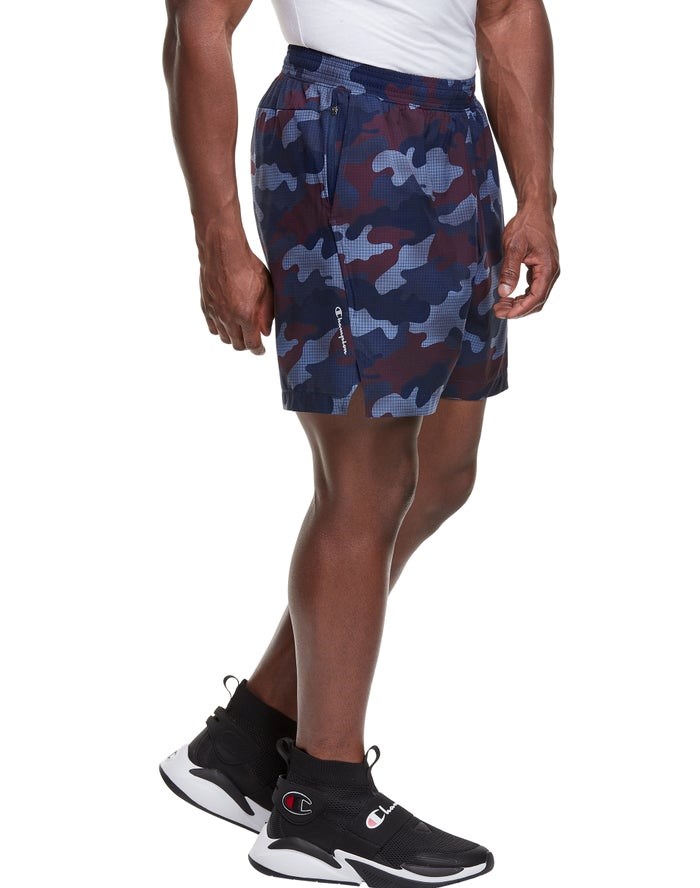 Champion Sport Print No Liner Shorts Herr Camo | 6314079-YN