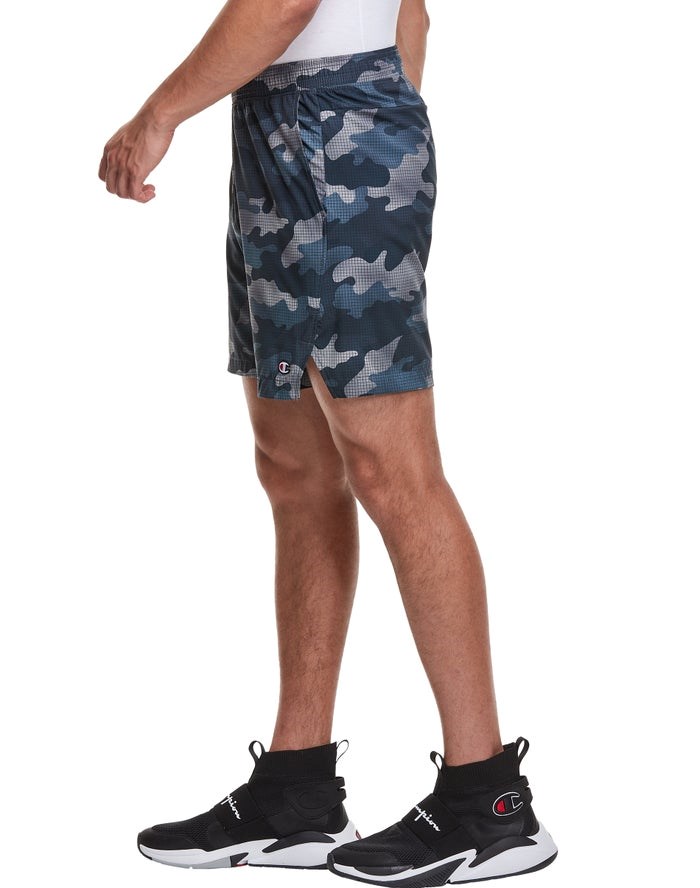 Champion Sport Print No Liner Shorts Herr Camo | 8307142-YF