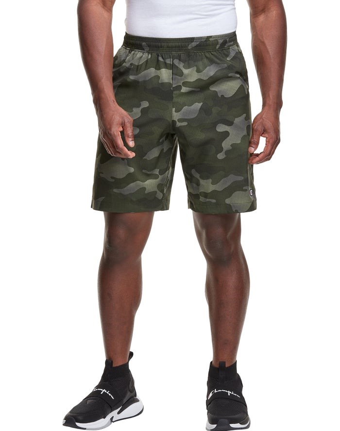 Champion Sport Print Shorts Herr Camo | 2376580-JB