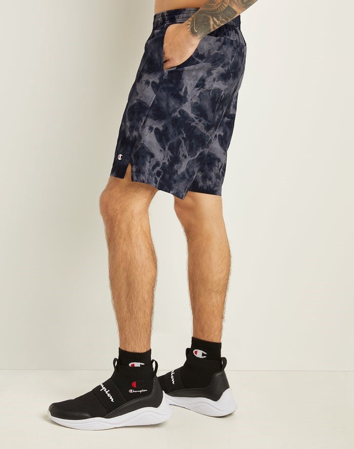 Champion Sport Print Shorts Herr Marinblå | 1286705-BS