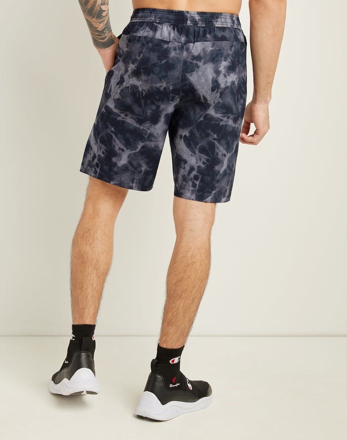 Champion Sport Print Shorts Herr Marinblå | 1286705-BS