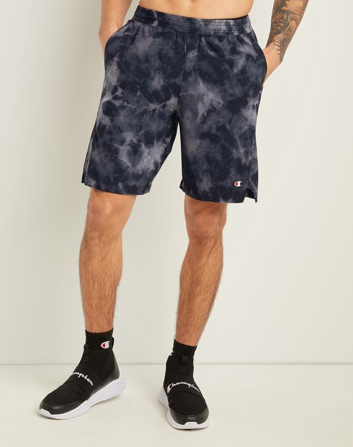 Champion Sport Print Shorts Herr Marinblå | 1286705-BS