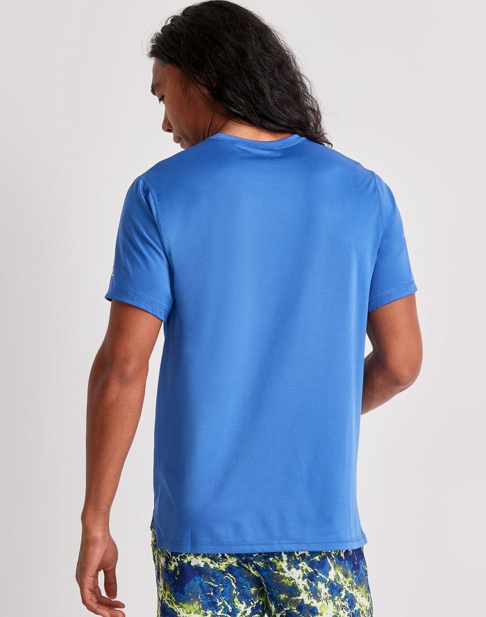 Champion Sport Ripple Effect T-shirt Herr Blå | 1463597-ES