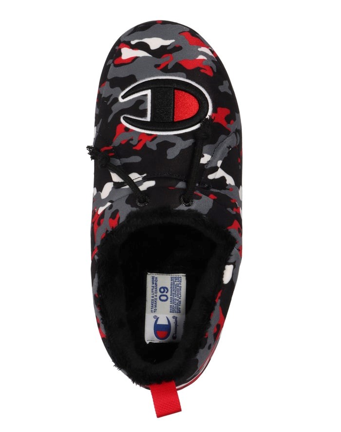 Champion University Camo Sneakers Herr Svarta Röda | 8706129-LR