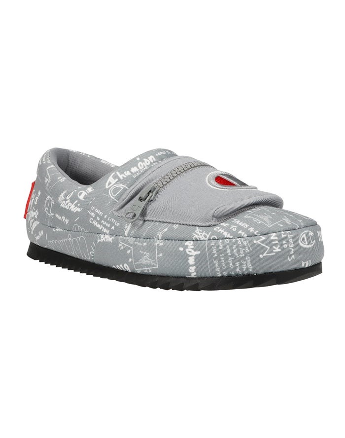 Champion University Pack Doodle Sneakers Herr Grå | 2983457-TL