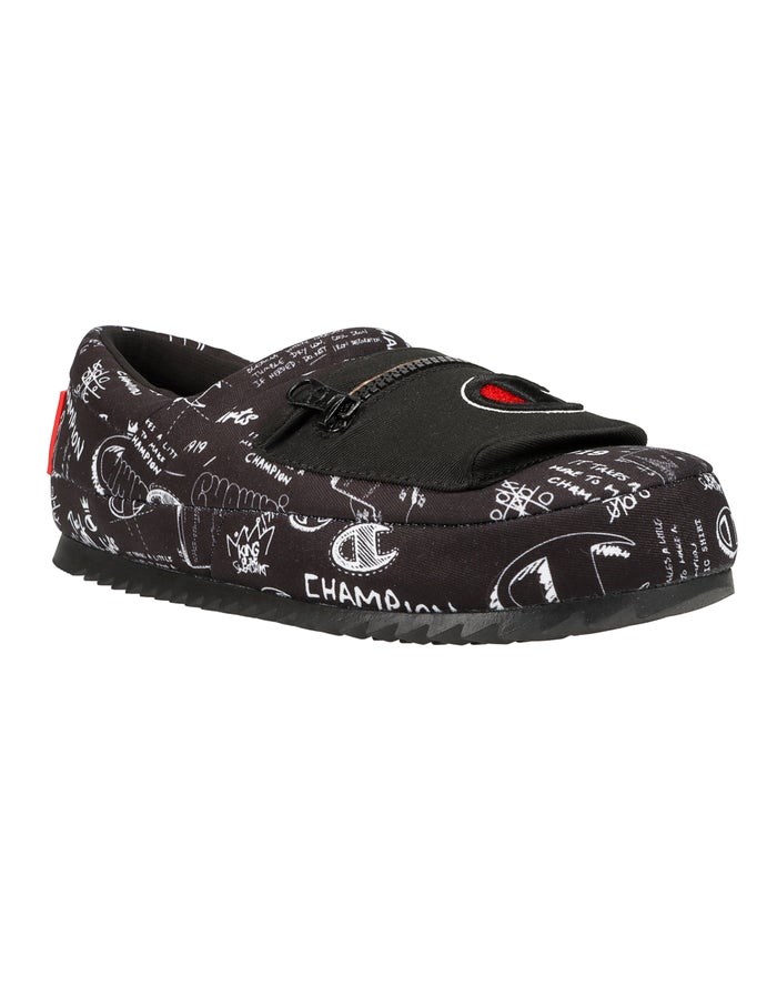 Champion University Pack Doodle Sneakers Herr Svarta Vita | 6159804-RI