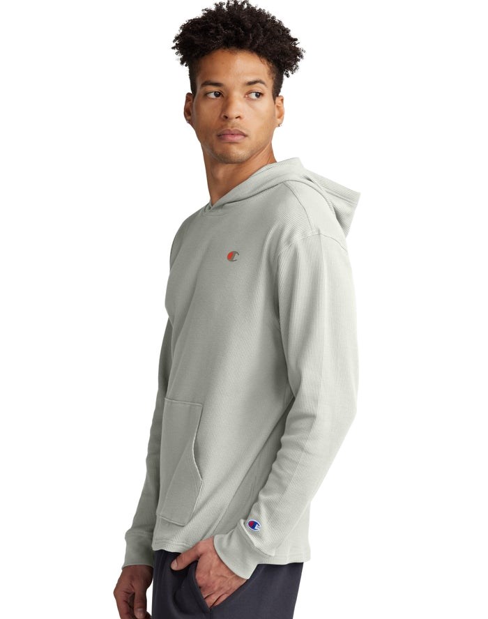 Champion Waffle Hoodie Herr Grå | 4673592-TY