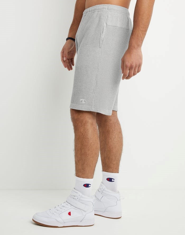 Champion Waffle Shorts Herr Grå | 6309172-UH