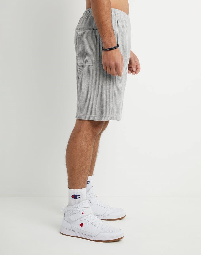 Champion Waffle Shorts Herr Grå | 6309172-UH