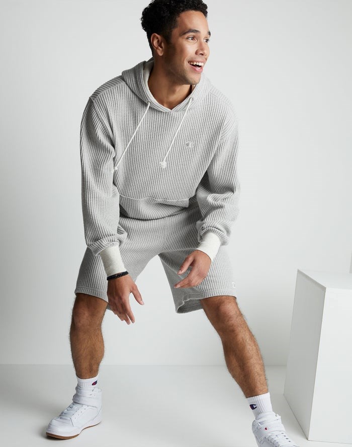 Champion Waffle Shorts Herr Grå | 6309172-UH